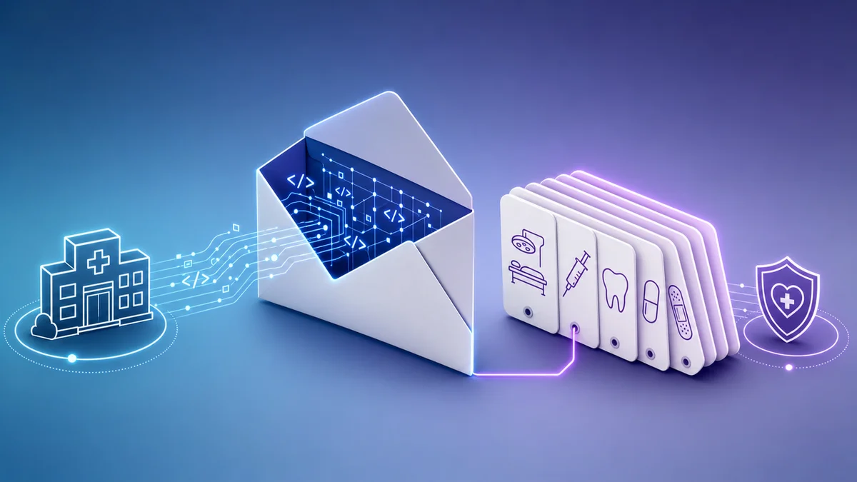 Diagrama ilustra o Padrão TISS como envelope de dados e a TUSS como catálogo de códigos